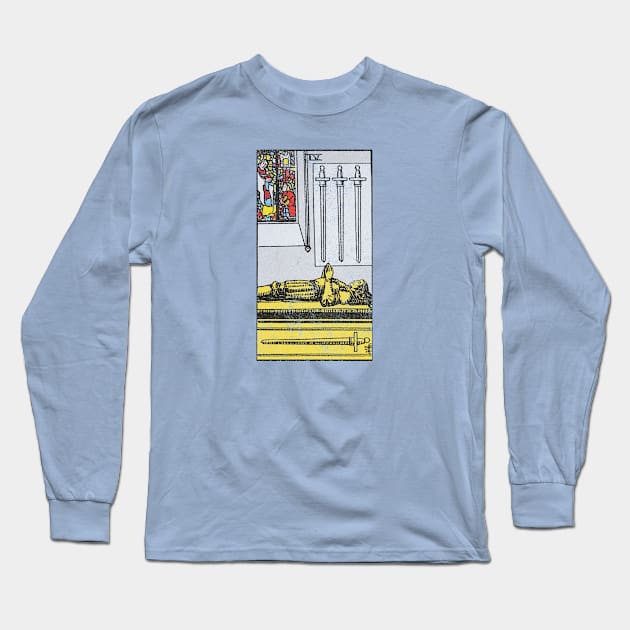 Four of swords (distressed) Long Sleeve T-Shirt by Nate's World of Tees